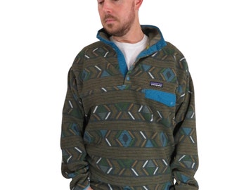 Vintage 90s 1993 Patagonia Sacajawea Bluegrass Geo Tribal Aztec