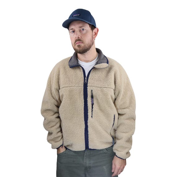 Vintage 90s Patagonia Retro-x Cardigan Deep Pile Shearling Fleece