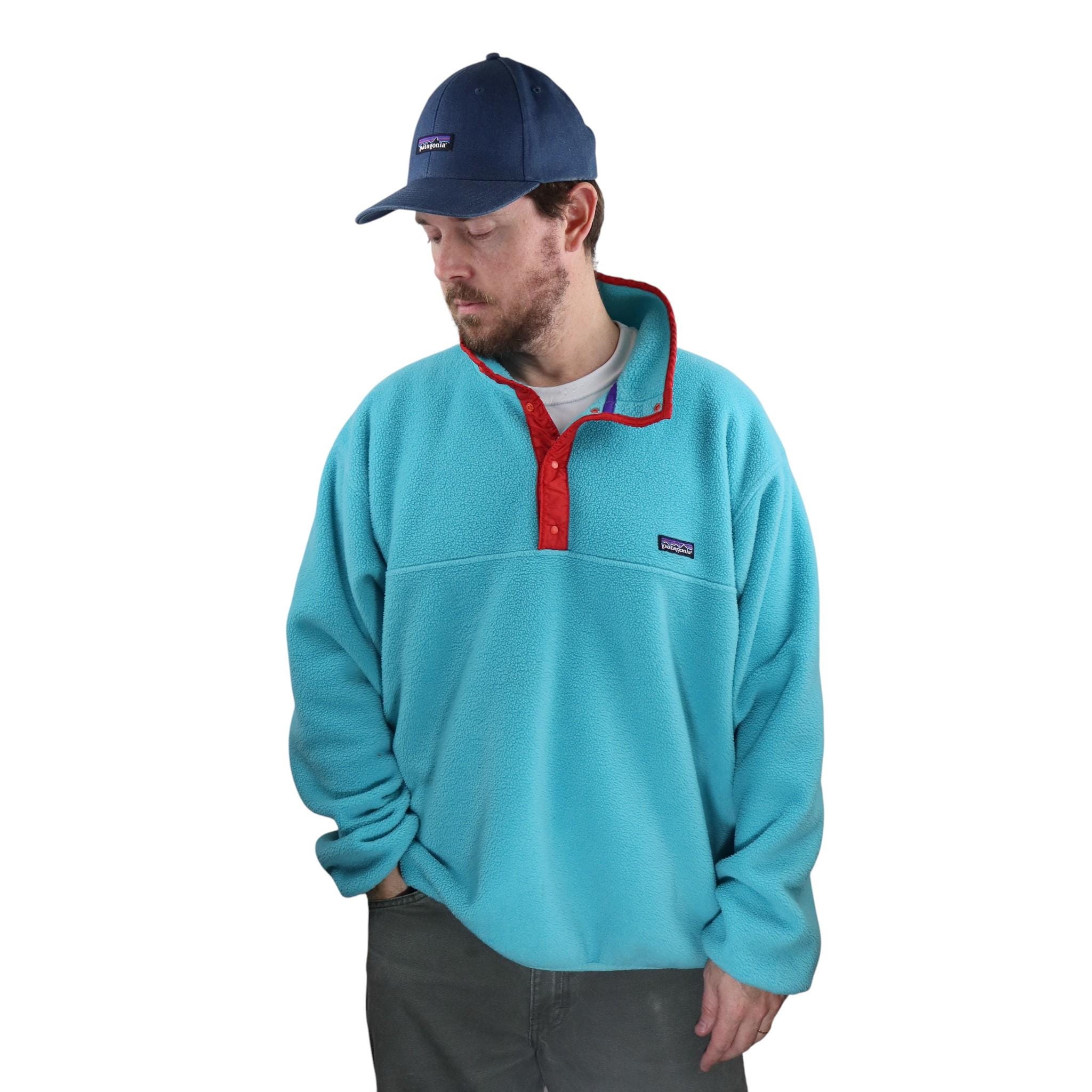 PATAGONIA 80～90s SYNCHILLA Vintage 80s Patagonia Synchilla Fleece Snap T Pullover Jacket Mens