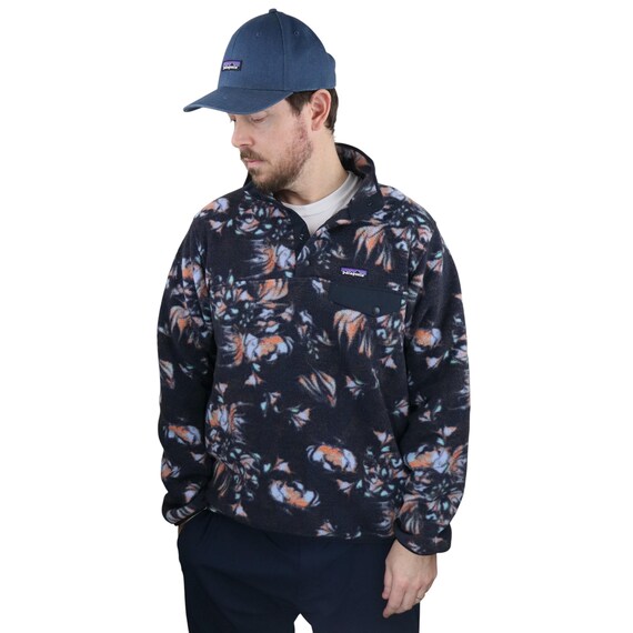 Patagonia Swirl Floral Hawaiian All Over Print Synchilla Fleece