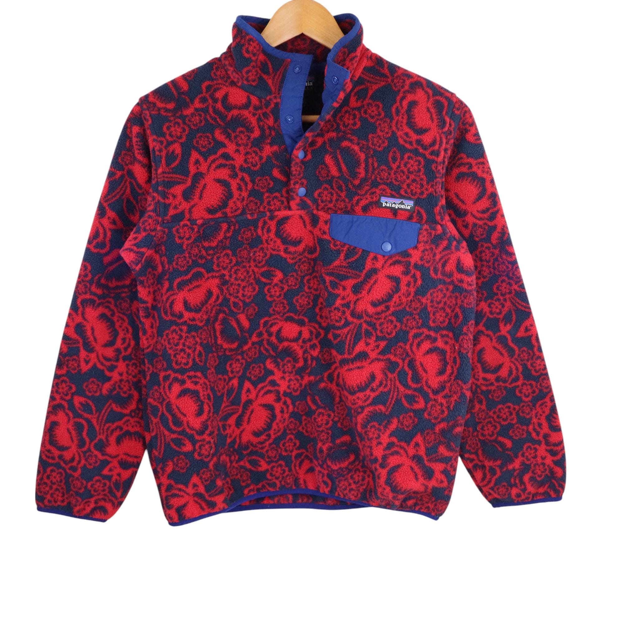 Y2K Patagonia Barceloneta Hawaiian Floral All Over Print Synchilla