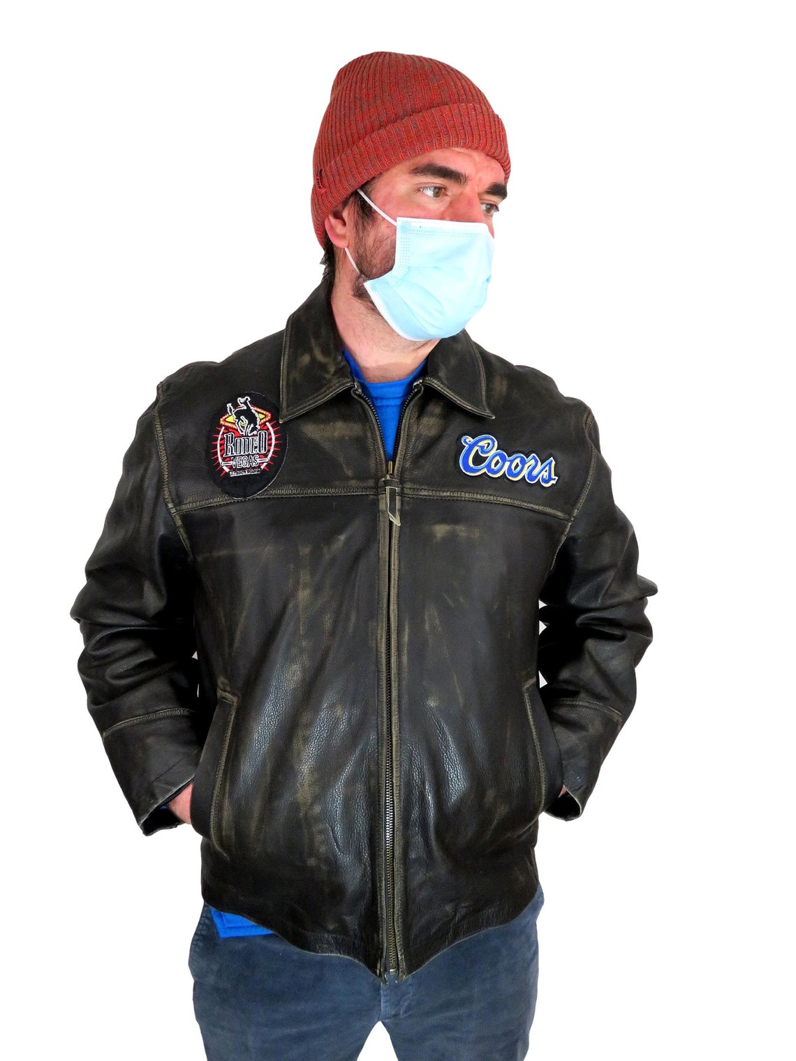 NFR Rodeo Vegas Men's Official Contestant Leather Jacket Etsy
