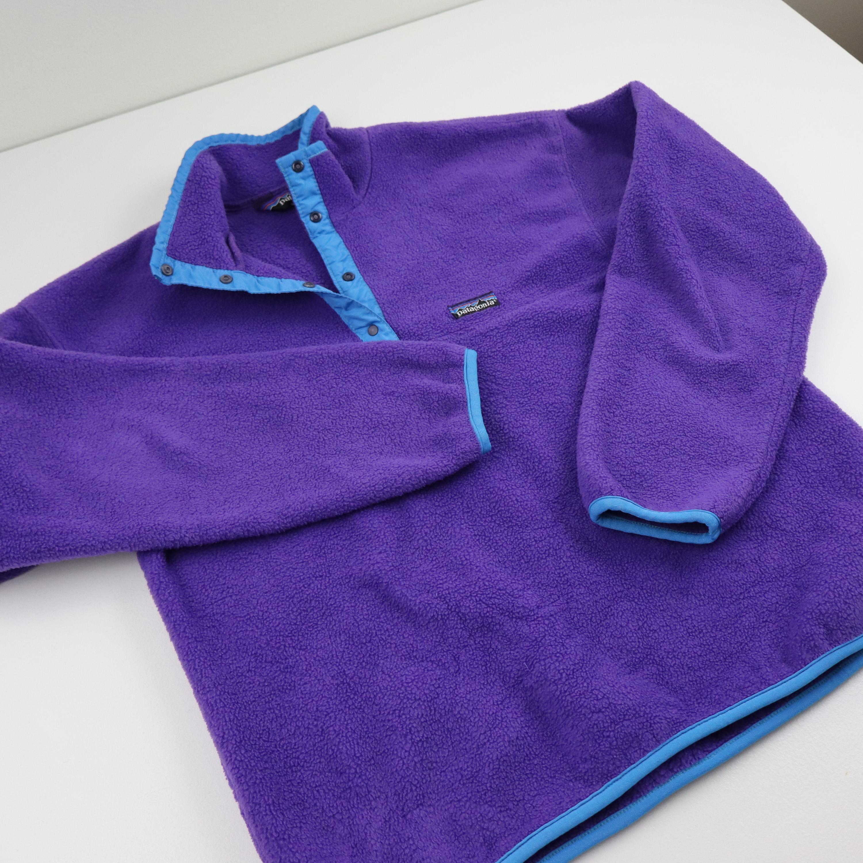 90s Patagonia Synchilla Fleece USA Made Purple Vintage Outdoor Jacket