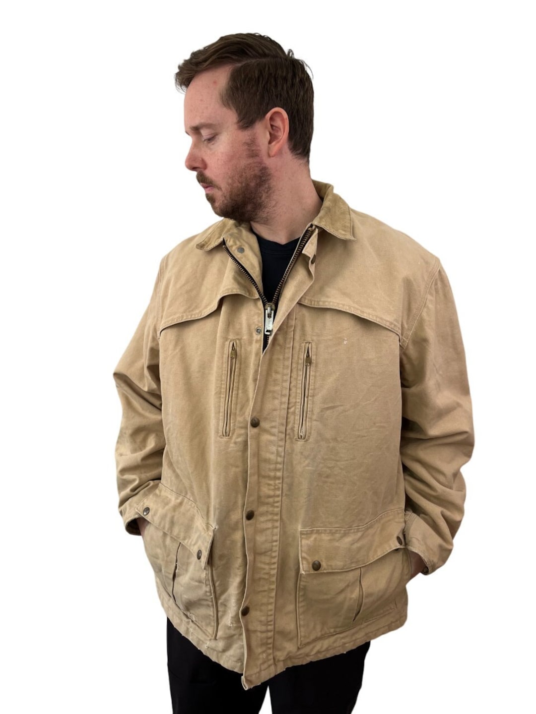 ビンテージ　カーハート ダック　ワーク　ジャケット　デトロイト 古着 雰囲気系 70年代 カーハート Carhartt デトロイト