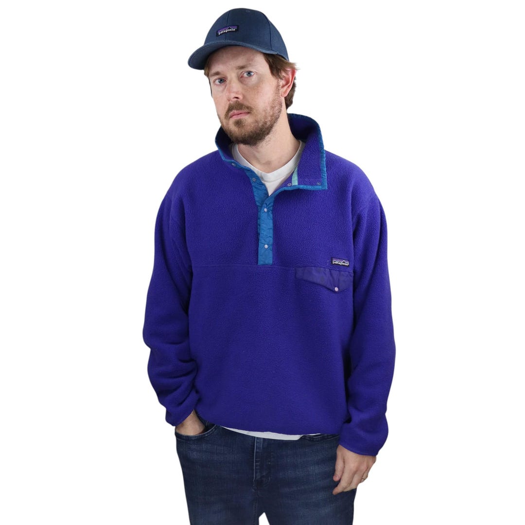 PATAGONIA 90s 1992aw USA VTG Synchilla Snap-T fleece M 10204