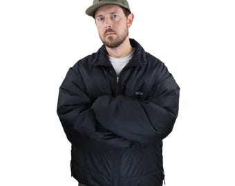 Vintage 90's Patagonia Fusion Jacket Fleece Lining Nylon Jacket