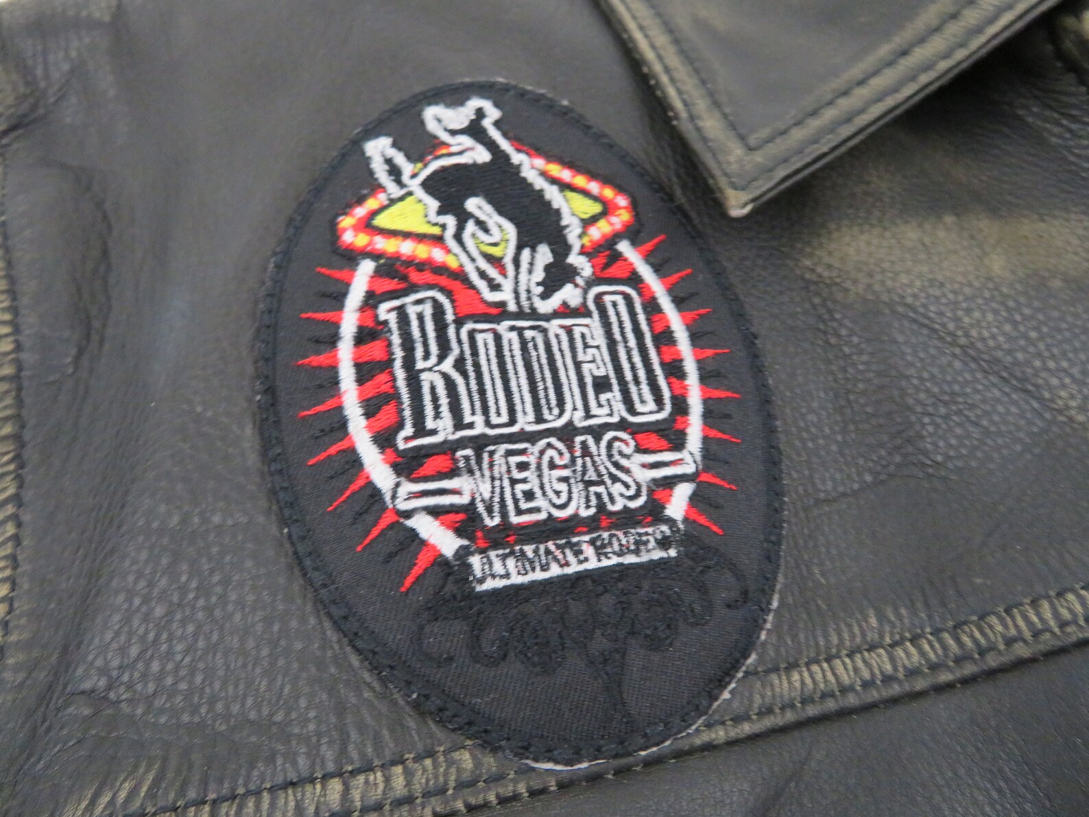 NFR Rodeo Vegas Men's Official Contestant Leather Jacket Etsy