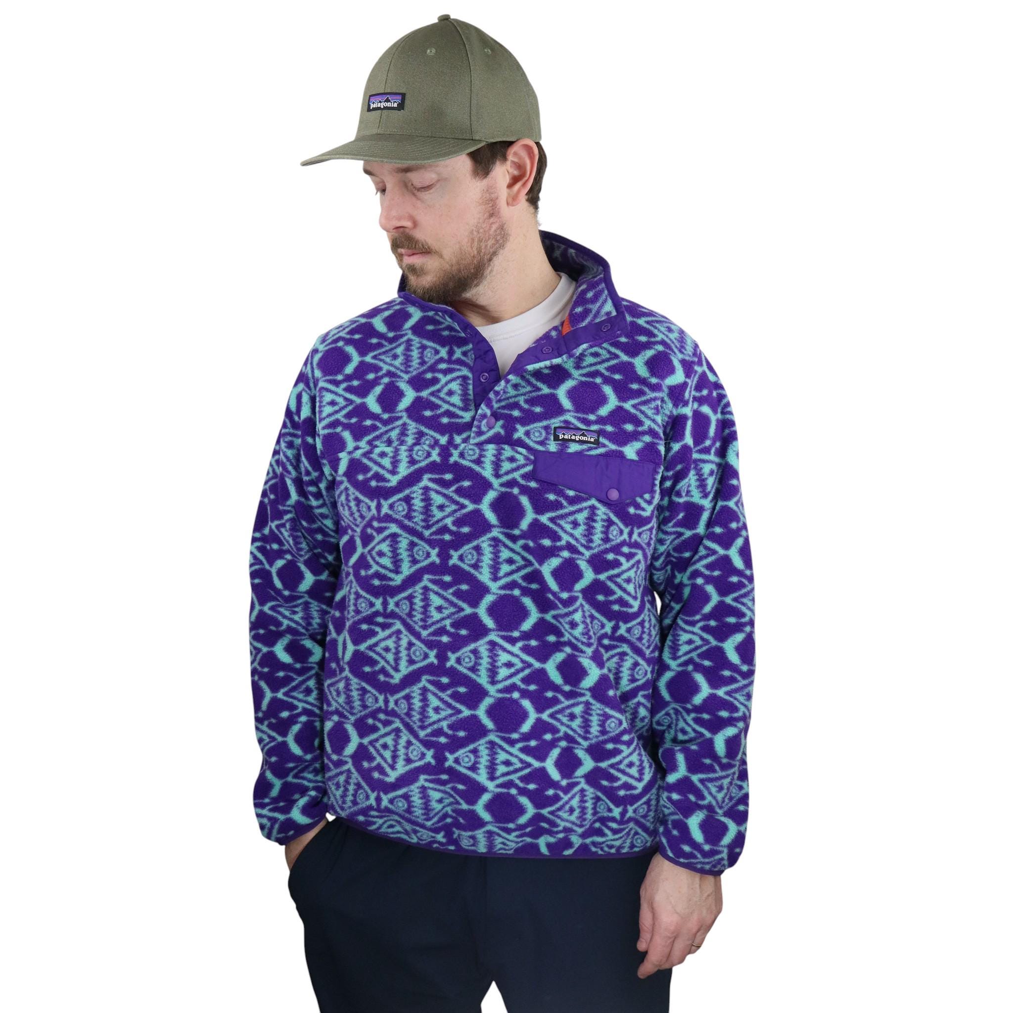 Patagonia Ikat Big Fish Synchilla Fleece Snap-t Pullover Womens