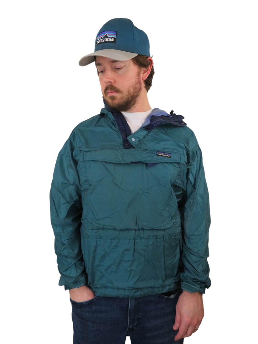 【90s】Patagonia NITRO ANORAK PARKA マンゴー 90s patagoniaパタゴニア Nitro Anorak Jacket ニトロ ナイロン