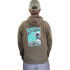 Patagonia Hoodie Mens Large Hokusai Wave Kanagawa Art Graphic Rare Vintage Streetwear Heavyweight Organic Cotton Great Pacific Iron Works