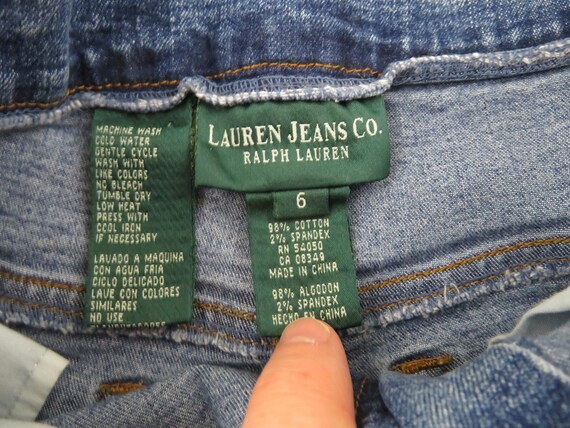 Vintage 90s Ralph Lauren Jeans Cut-off Raw Hem Skater Blue Vintage 90s Ralph Lauren Jeans Cut-off Raw Hem Skater Blue