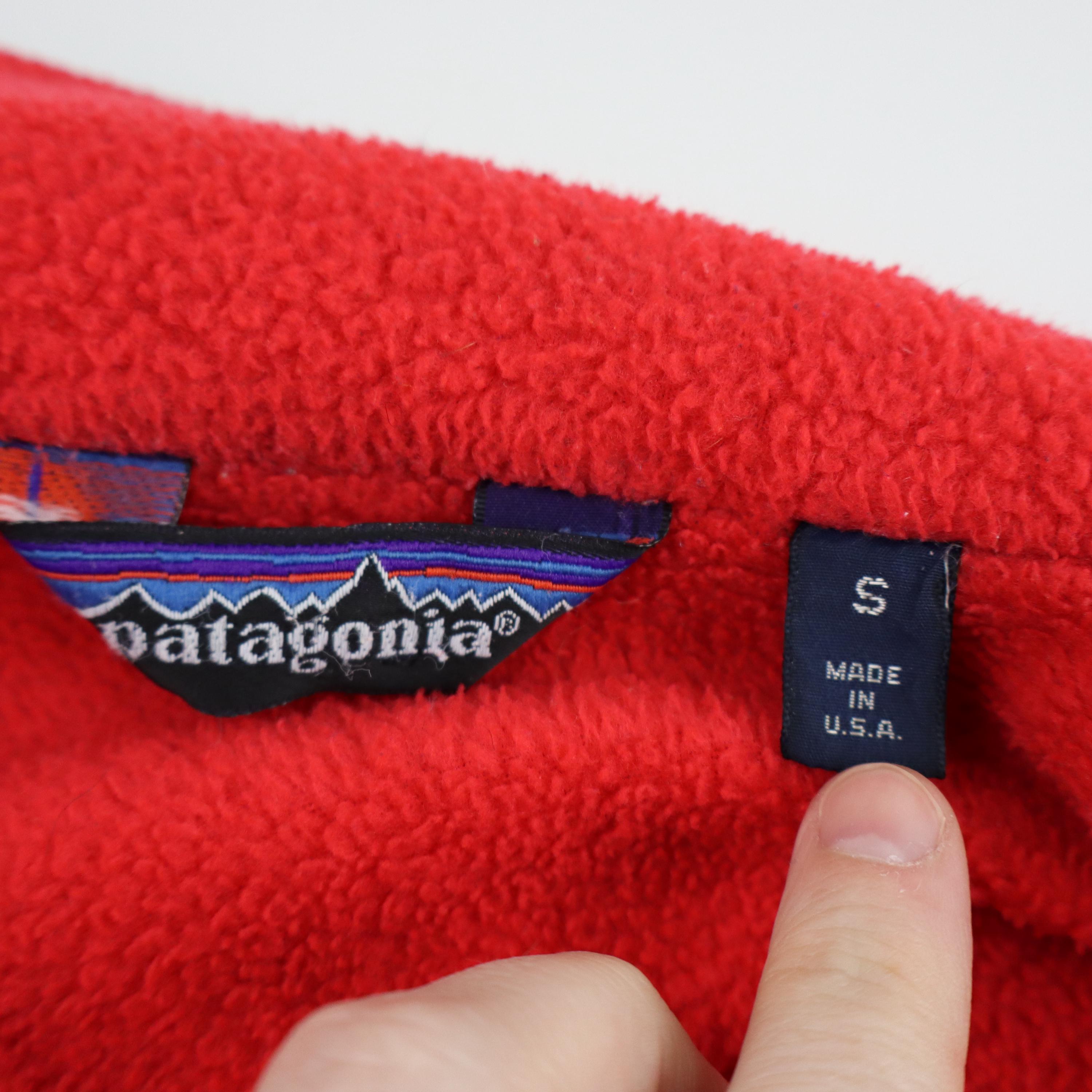 Vintage 80s 90s Patagonia Synchilla Fleece Lined Shelled Bomber