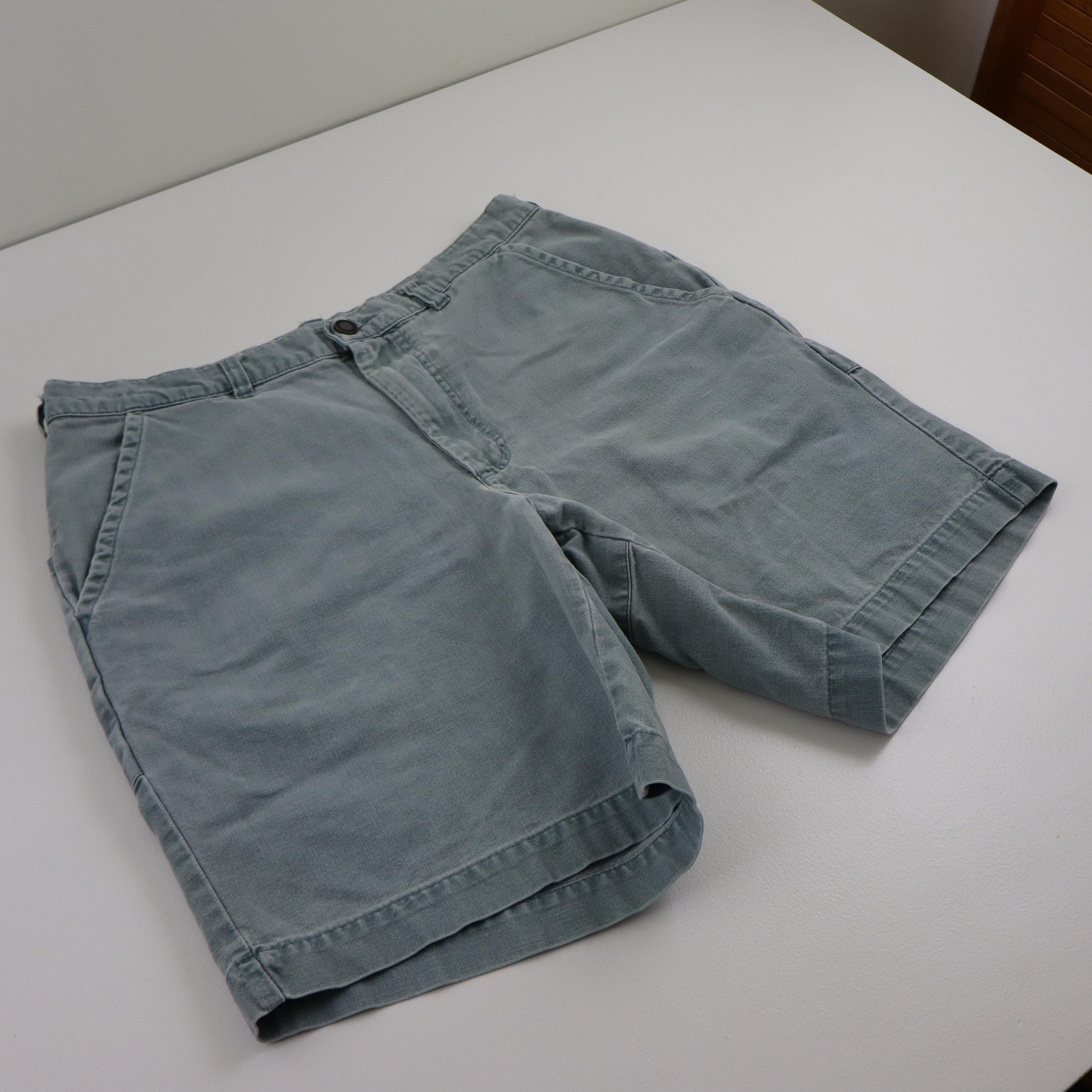 Vintage 90s Patagonia Stand up Canvas Denim Hiking Shorts Mens 34