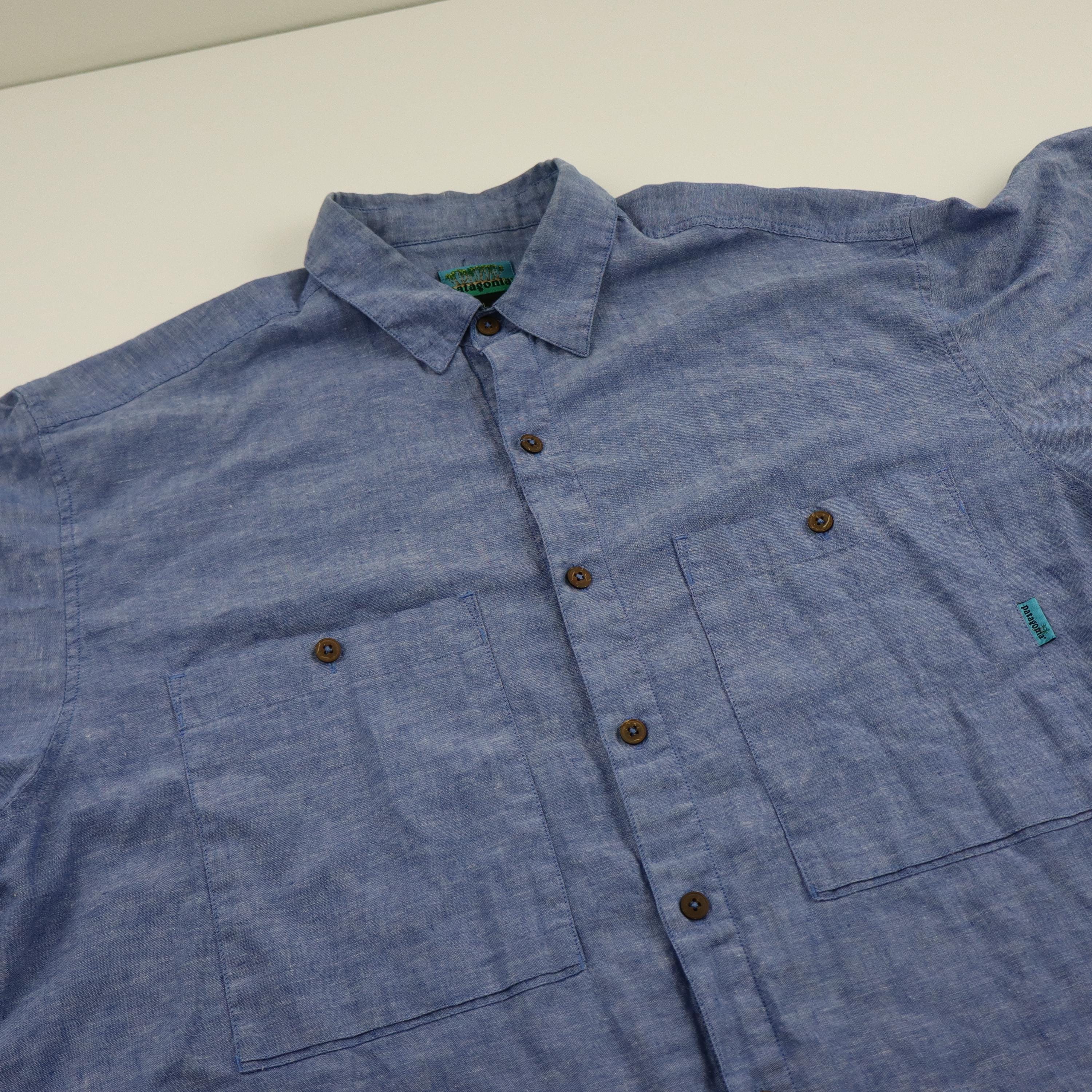 トップス 00s Patagonia Portugal Chambray BD Shirt M's Long-Sleeved Chambray Shirt – Patagonia Worn Wear®