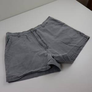 Vintage 1986 Patagonia Canvas Original Stand Up Shorts Mens 36/37 40 Garment Dyed Gray Hiking Outdoor Chouinard First Label Big 80s 90s Rare