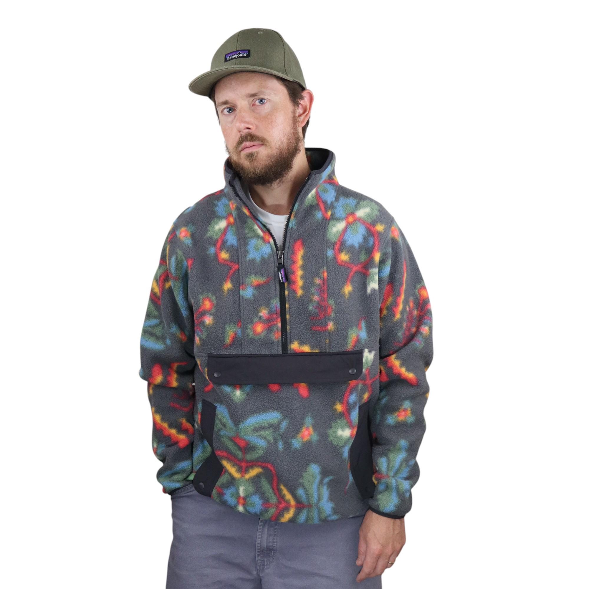 Patagonia Synchilla Anorak Forest Floor Fleece Pullover Jacket