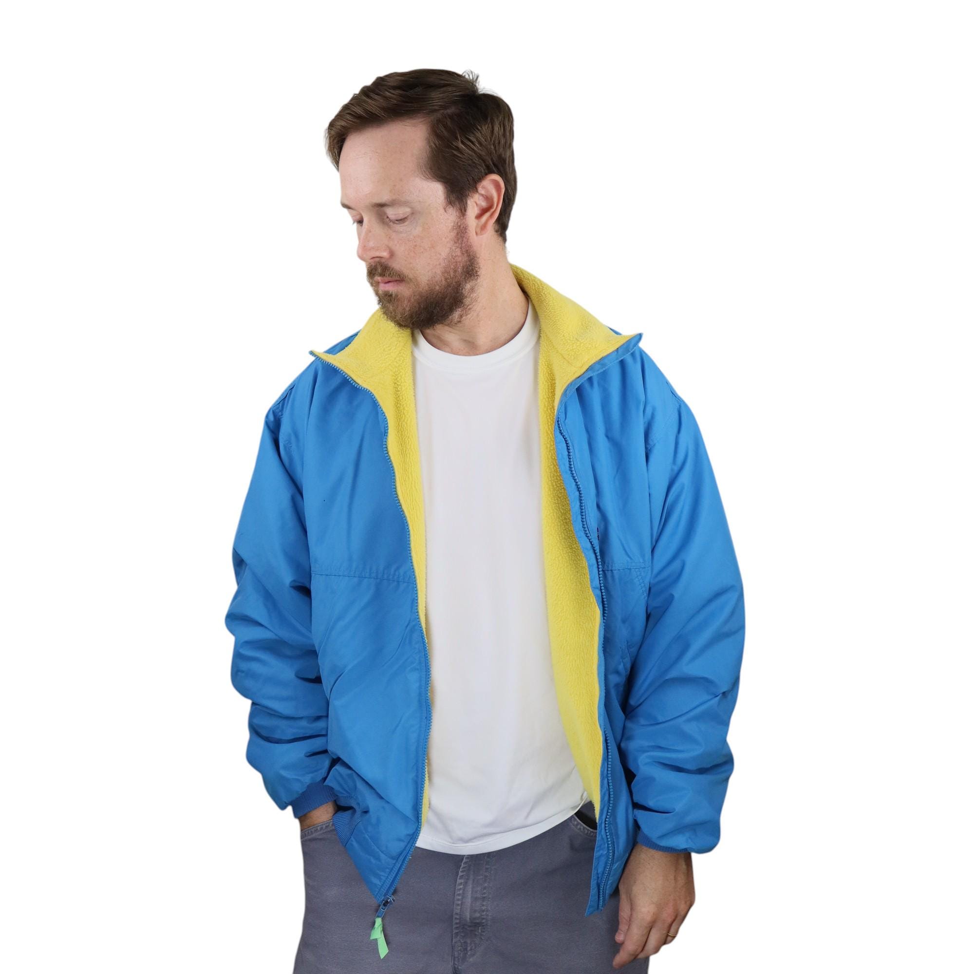 Vintage Yellow Patagonia Fleece - Etsy