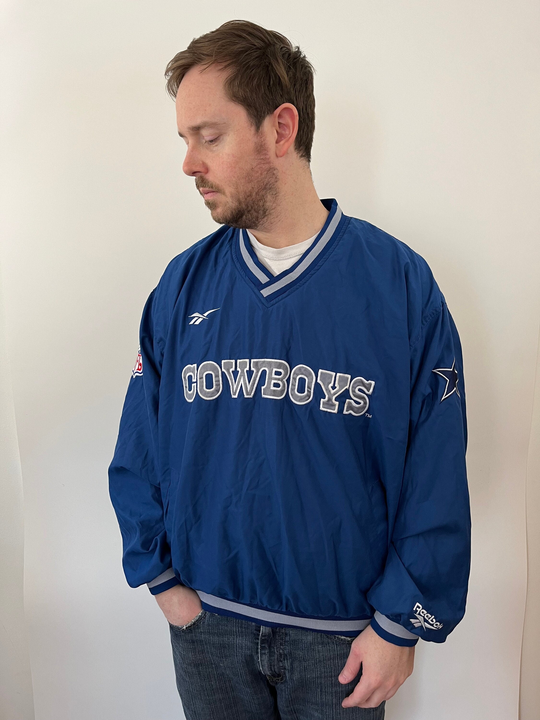 Vintage 1990s Reebok Pro Line NFL Dallas Cowboys Pullover