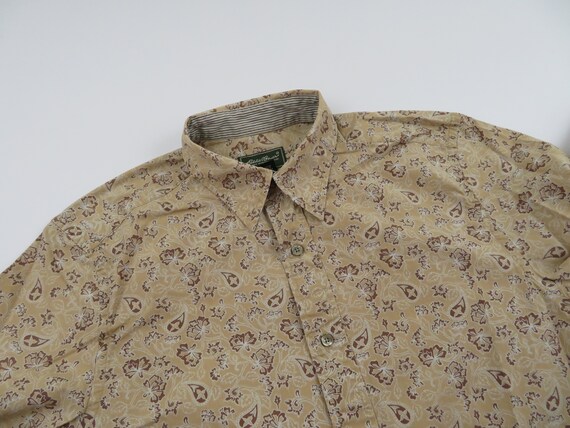 Vintage 90s Eddie Bauer Leaf Leaves Floral Paisle… - image 3