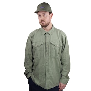 patagonia hemp shirt XL オーガニックコットンヴィンテージ VTG 90s PATAGONIA Cotton Hemp Button Down Shirt Sz M Hawaii