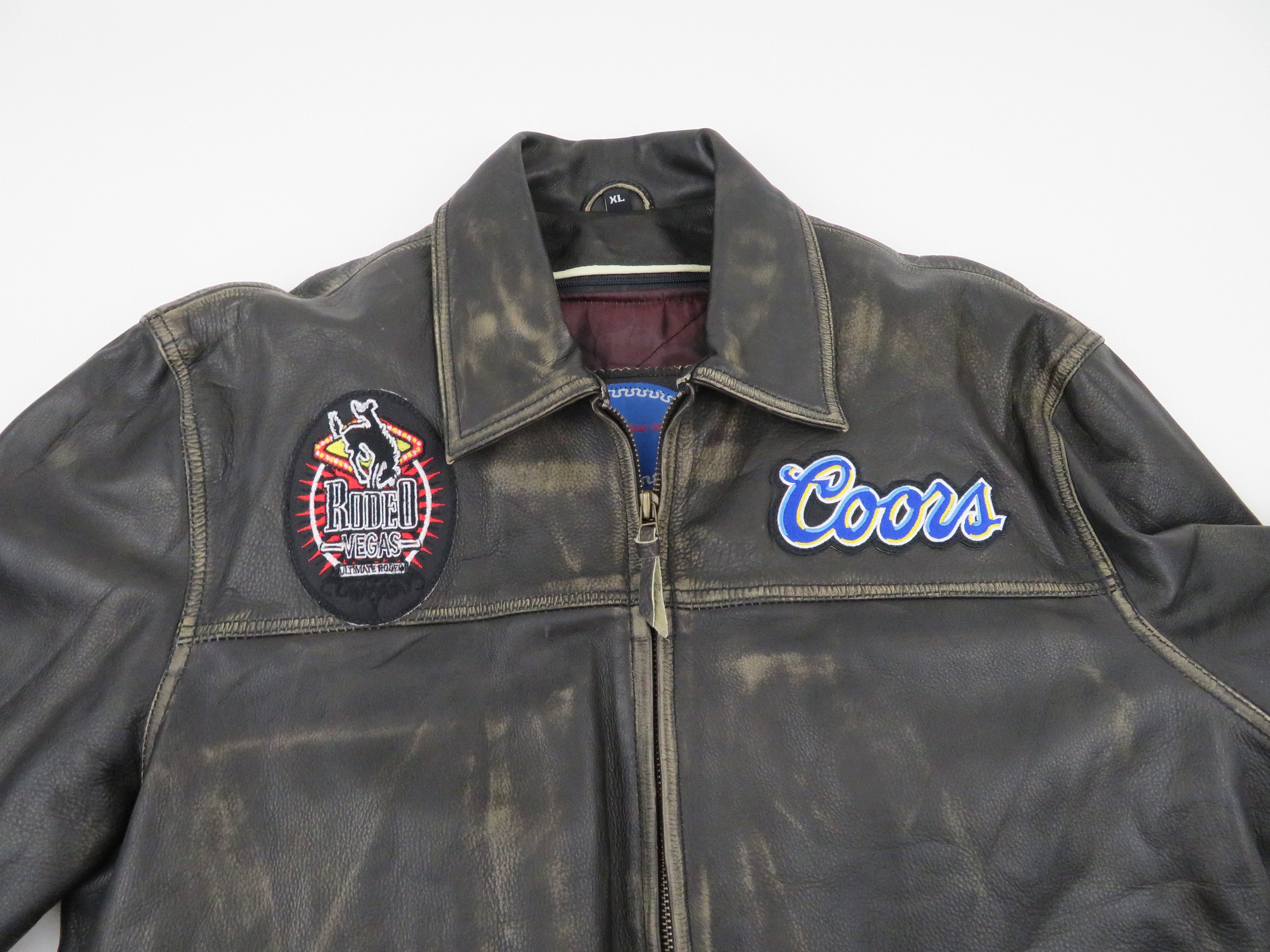 NFR Rodeo Vegas Men's Official Contestant Leather Jacket Etsy