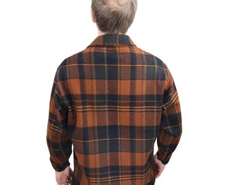 70s PENDLETON マッキーノウール ジャケット 49-1-2 70s PENDLETON outdoorsman マッキーノ チェック 赤黒 - メルカリ