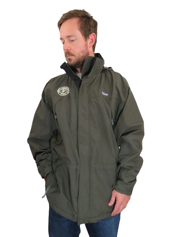 Vintage Patagonia Gore tex Alpine Liquid Sky Green Bay Packers Jacket Parka Mens Large Alpha Green Mars Coat Winter Hiking Ski Lambeau Field Etsy UK