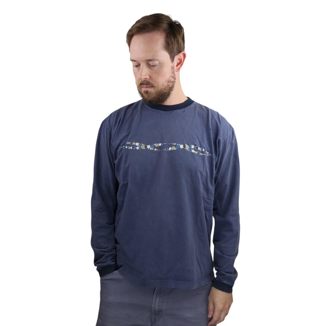 Vintage 90s Patagonia Wrap Around Rhythm Beneficial Double Sided T