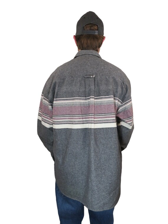 Chemise D’hiver Vintage Eddie Bauer – Années 90 – Flanelle Chamois – Taille XL