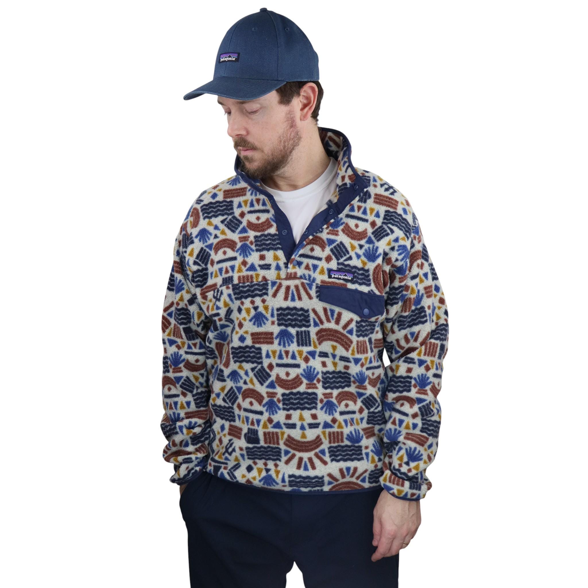 Y2K Patagonia Rare Protected Peaks Aztec Tribal Print Synchilla