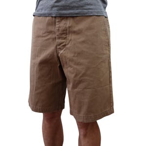 Vintage Patagonia Fishing Work Canvas Denim Hiking Shorts Mens Size 34 Brown Button Fly Outdoors| Knee Length | Chouinard Alpine Climbing