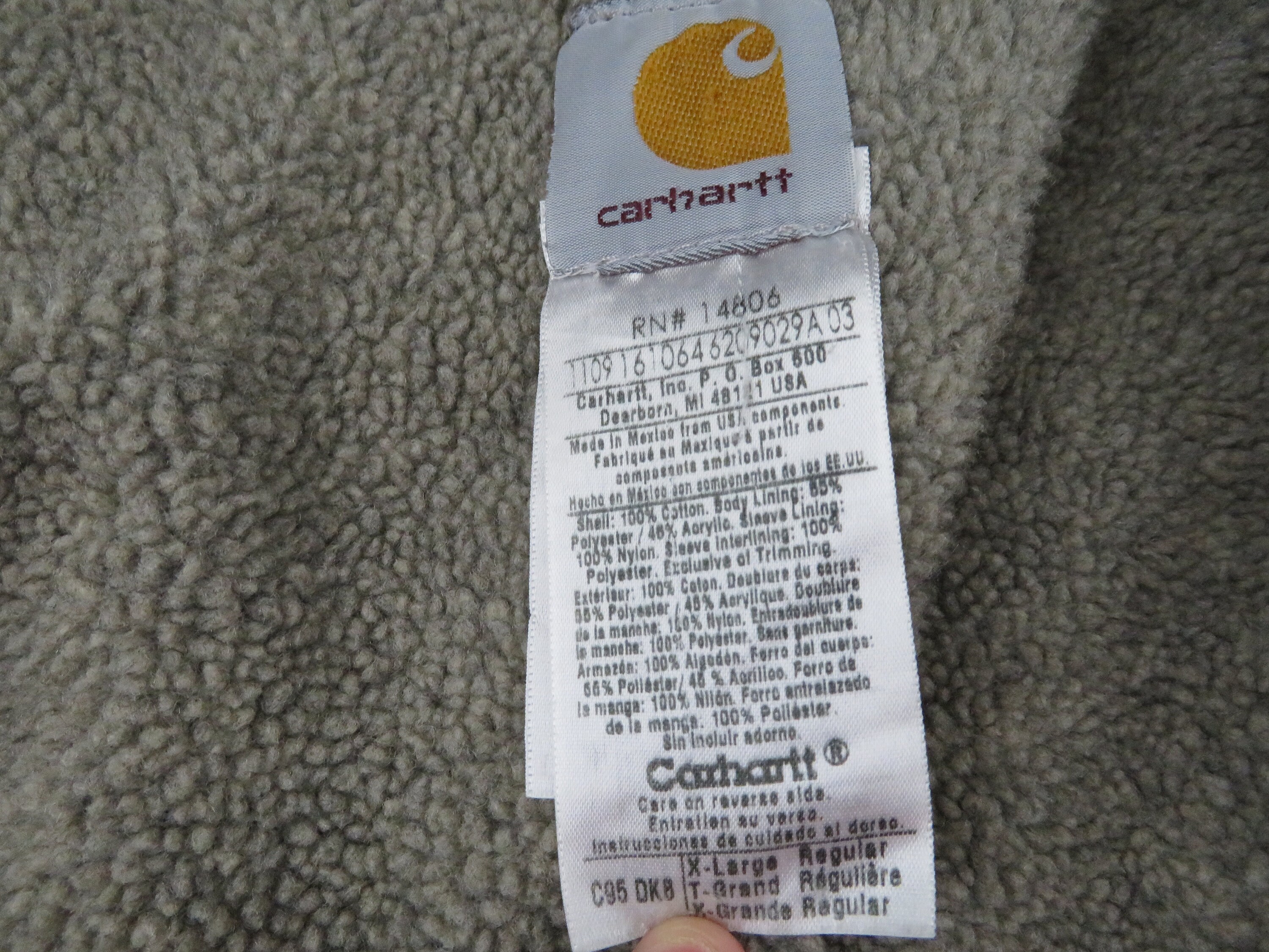 Vintage 03 Carhartt Sandstone Jackson Duck Canvas Jacket Men s XL