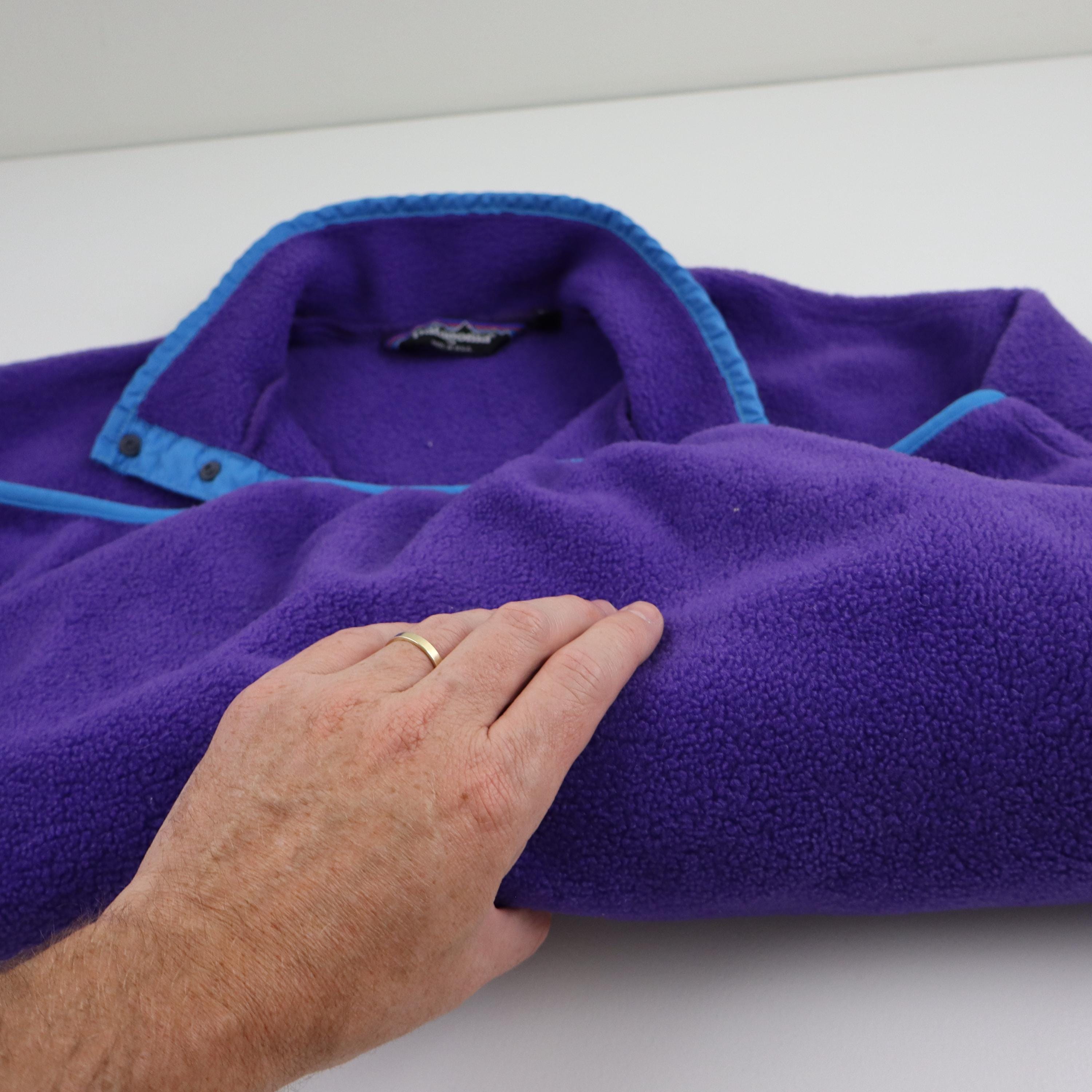 90s Patagonia Synchilla Fleece USA Made Purple Vintage Outdoor Jacket