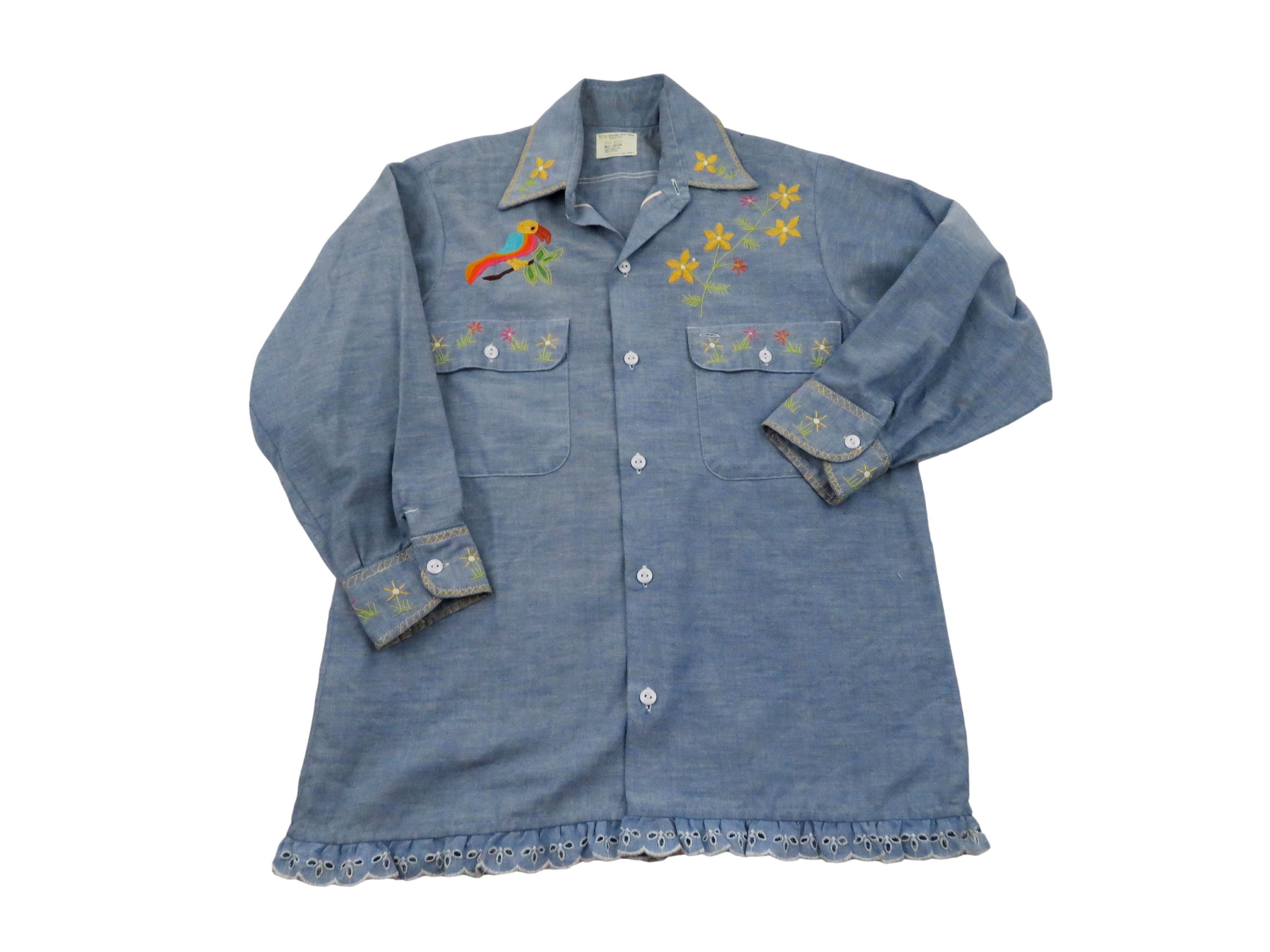 トップス Vintage Chambray Shirts 25AAP-02-04 A.PRESSE 25AW Vintage Chambray Shirt – Vintage Concept Store