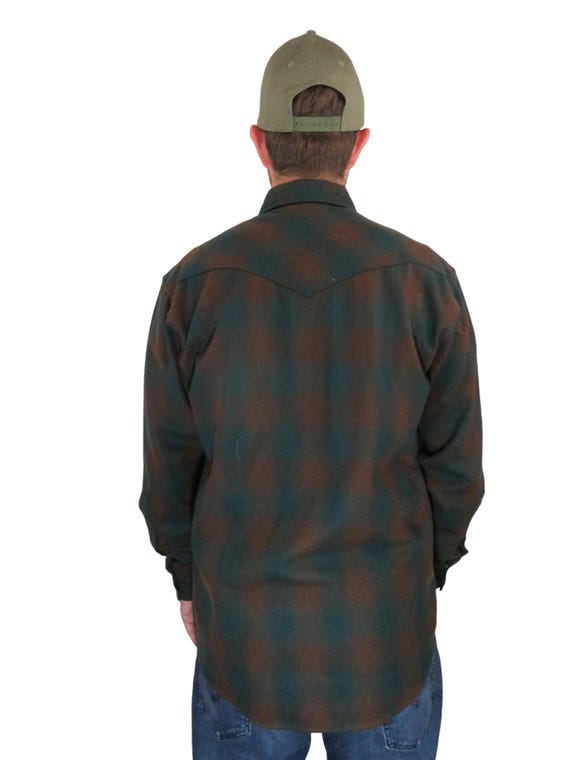 Vintage 80s 90s Pendleton Wool Flannel High Grade Western Wear  