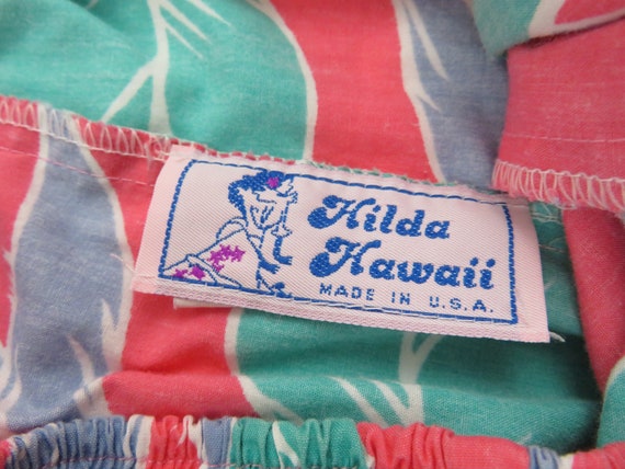 Vintage 70s 80s Hilda Hawaii Made In USA Floral H… - image 6