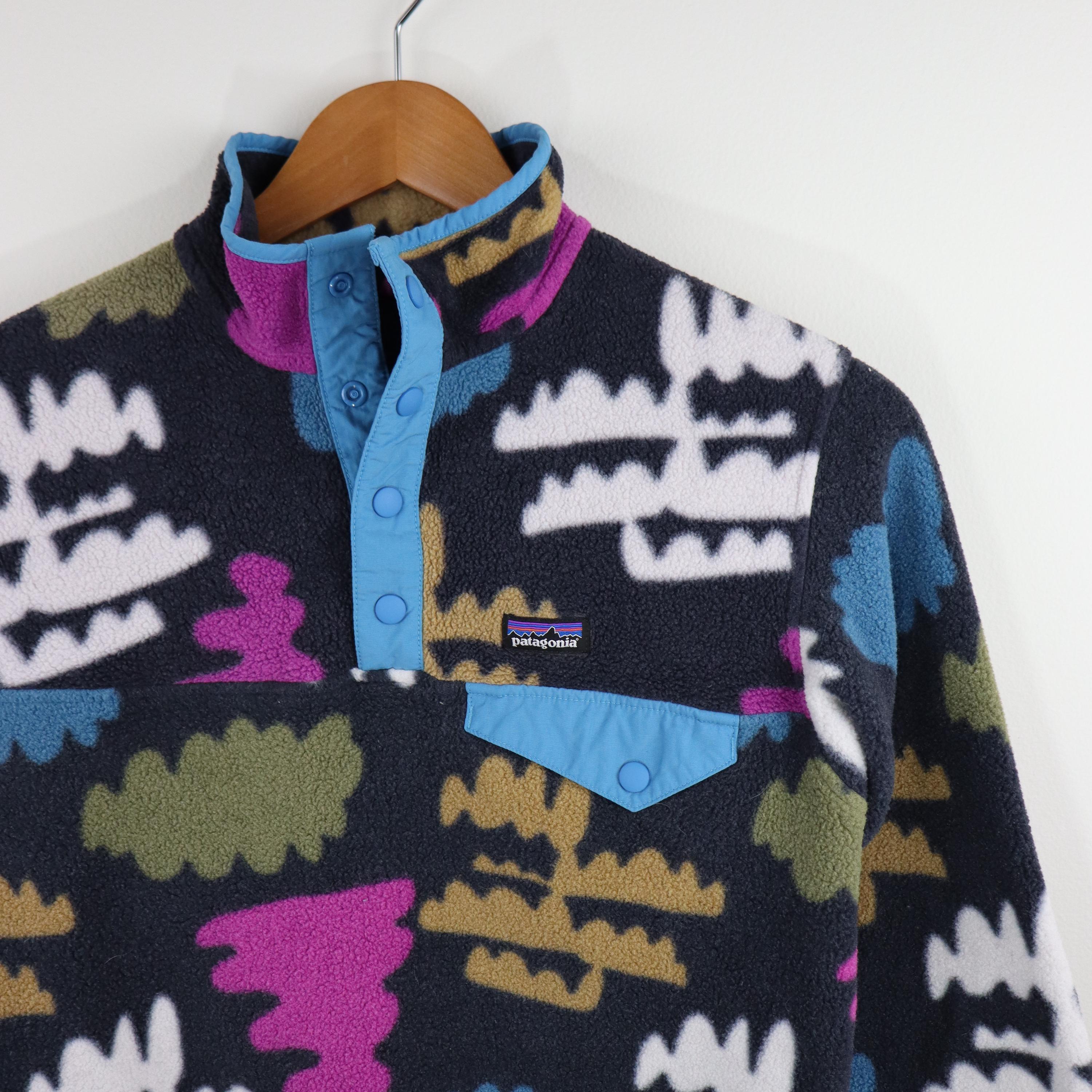Patagonia Fungiis Mushroom Aztec Tribal All Over Print Synchilla