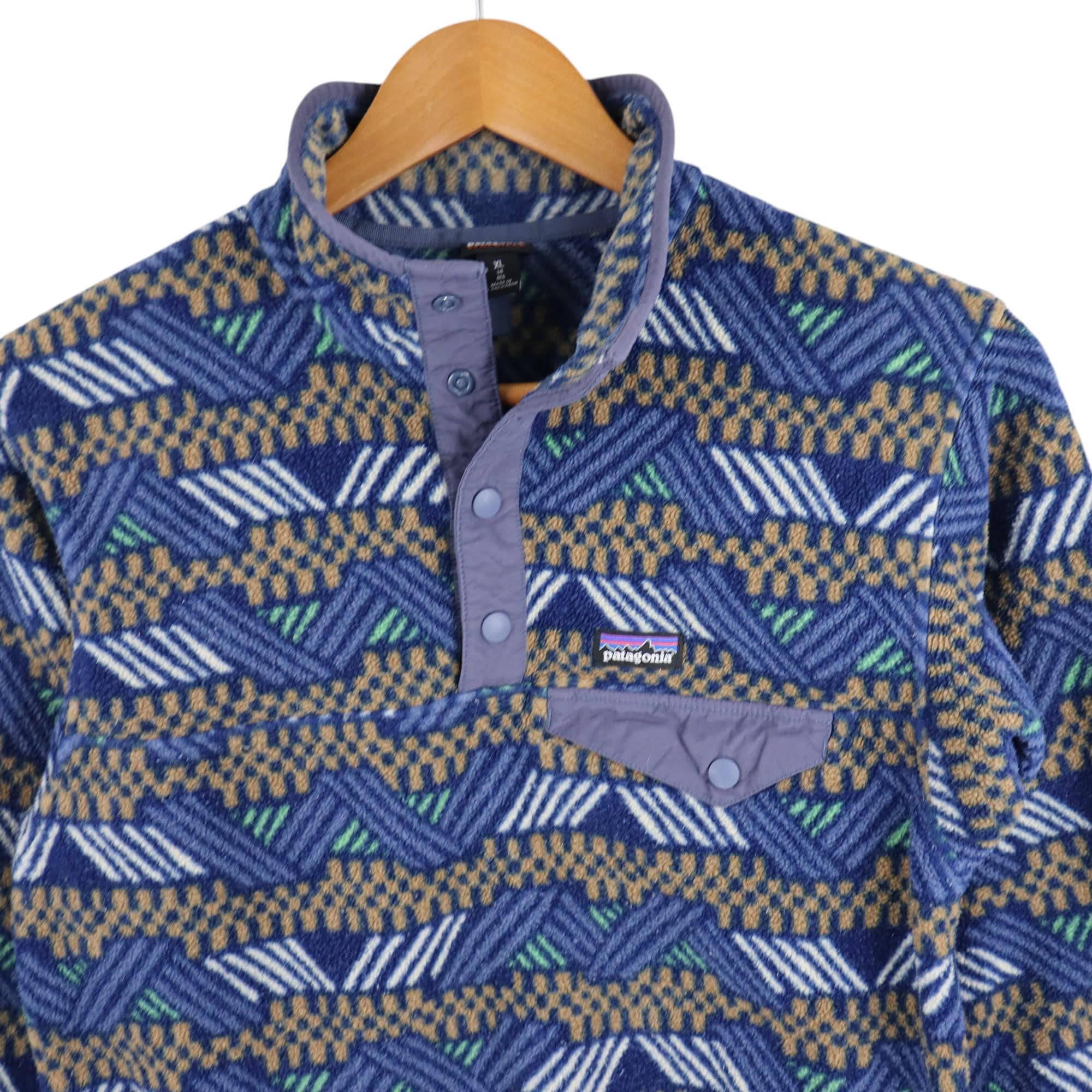 Patagonia Cliffside Navy Southwestern Aztec Tribal All Over Print