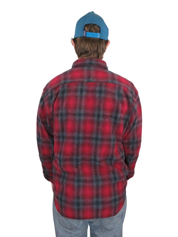 Pendleton Chemise De Planche En Laine Homme Petit Plaid Rabat Poche Vintage USA