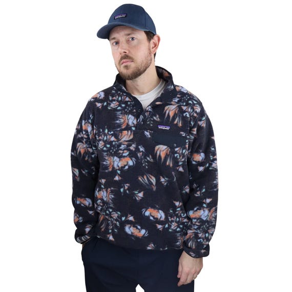 Patagonia Swirl Floral Hawaiian All Over Print Synchilla Fleece
