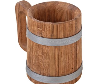 650 ml Holznachahmung Fass Edelstahl Bierkrug f/ür Bar Restaurant Home Decor Holzkrug geschnitzt SALATEILY Bierkrug aus Holz nat/ürlicher Bierkrug altmodisch braun