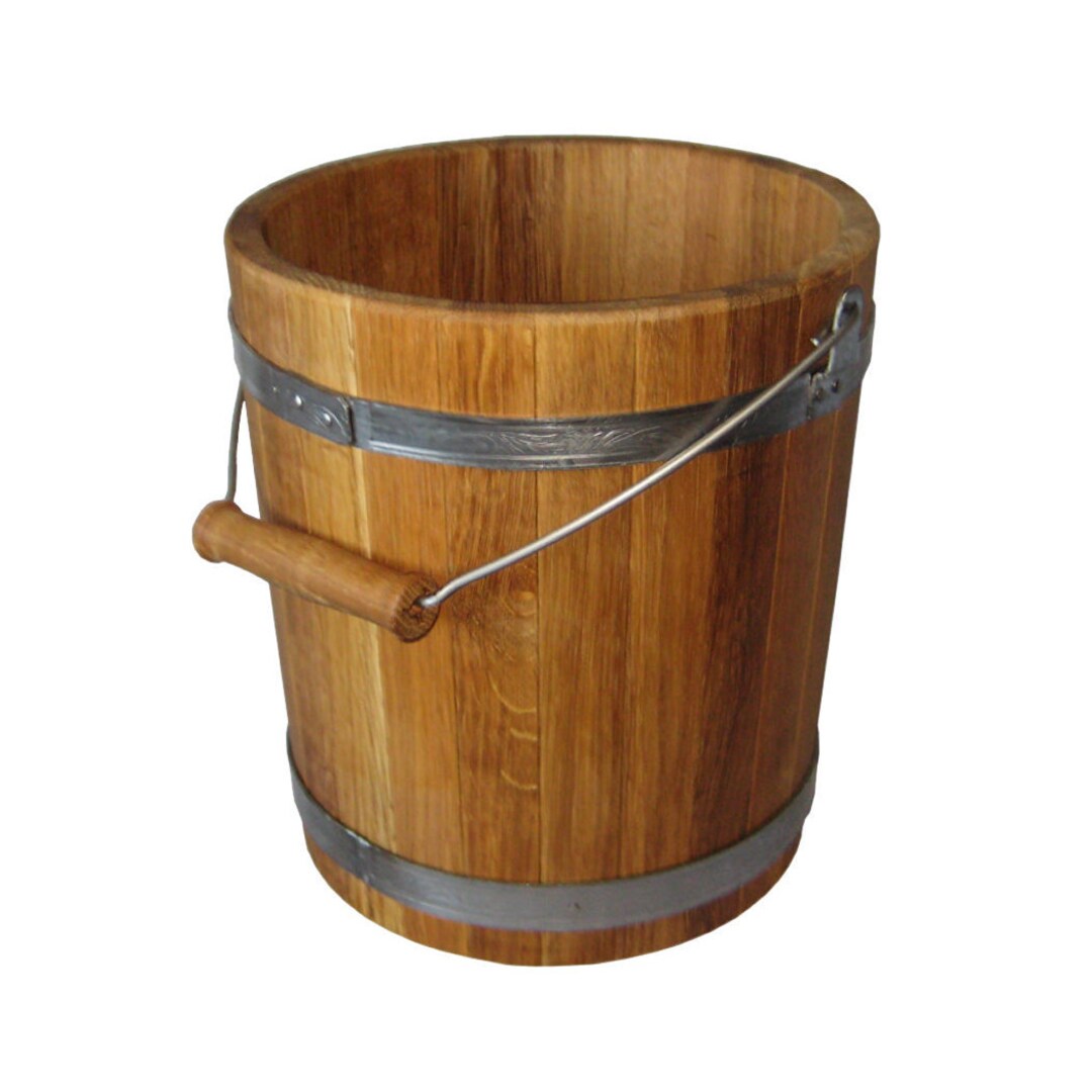 Handmade Wooden Bucket Oak Premium Quality 10L Etsy