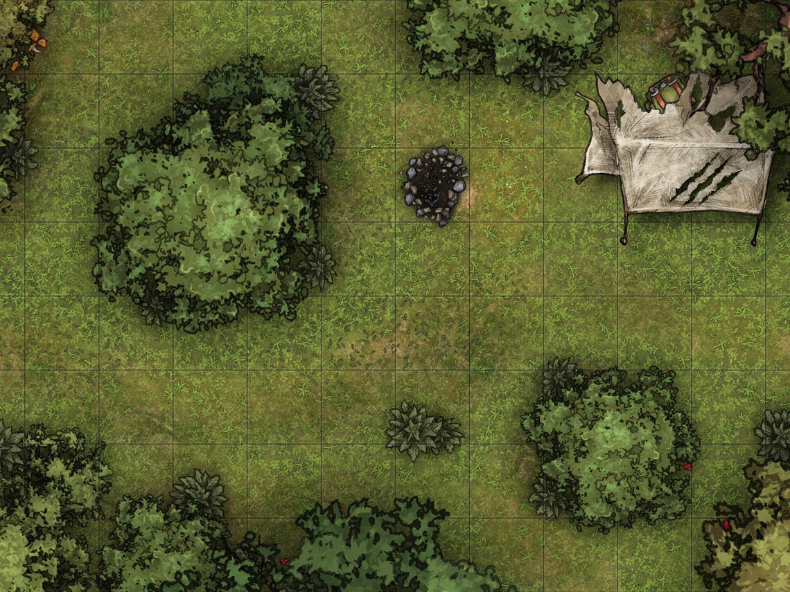 Forest Battle Map 4K, Dnd Battle Map, D&D, Battlemap, Dungeons and ...