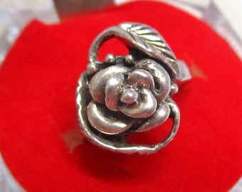 Romantic vintage silver ring rose rose ring 925 size 57 18.0 mm ring made of silver ladies ring