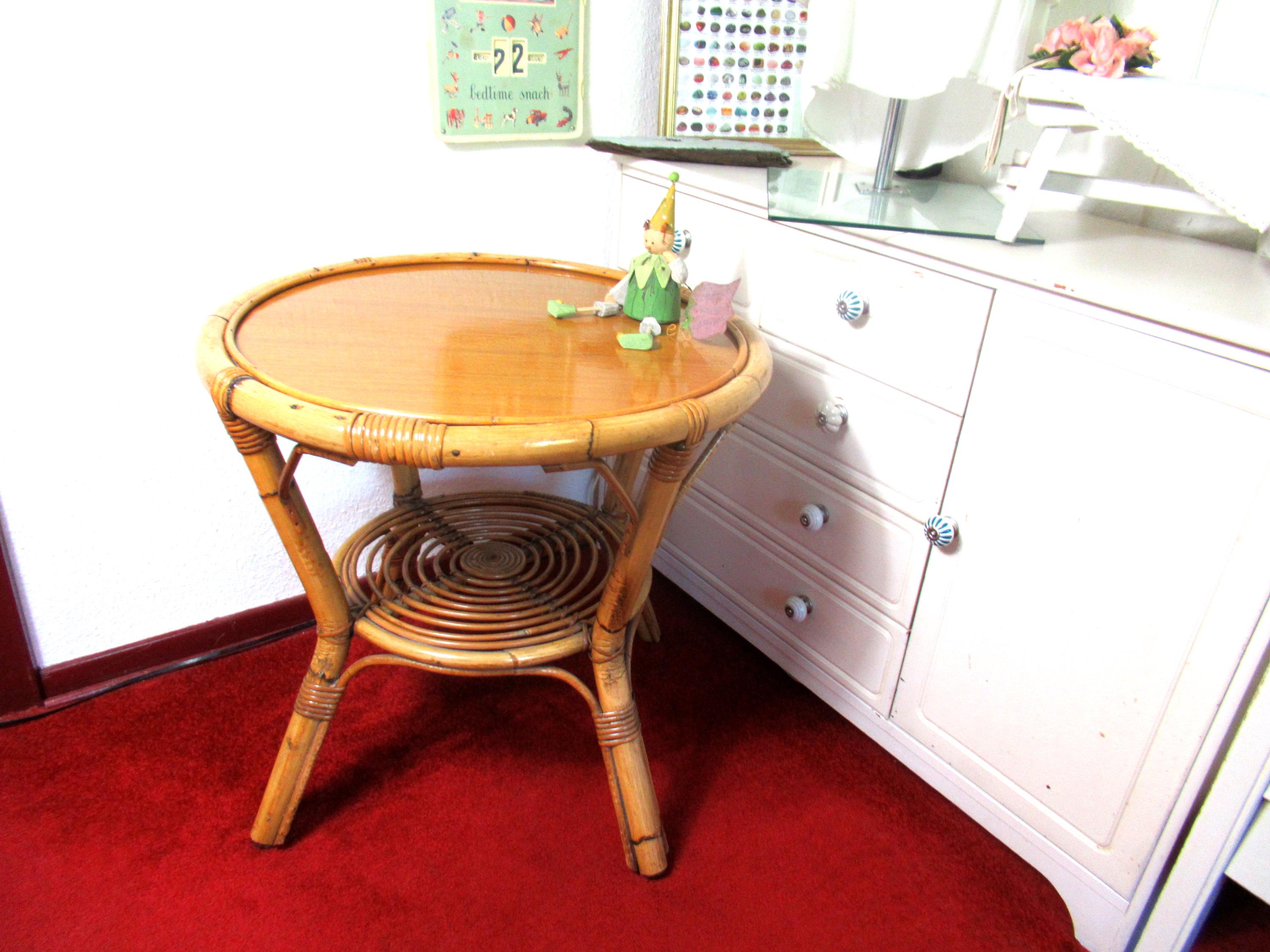 Beistelltisch rund bambus - Etsy.de