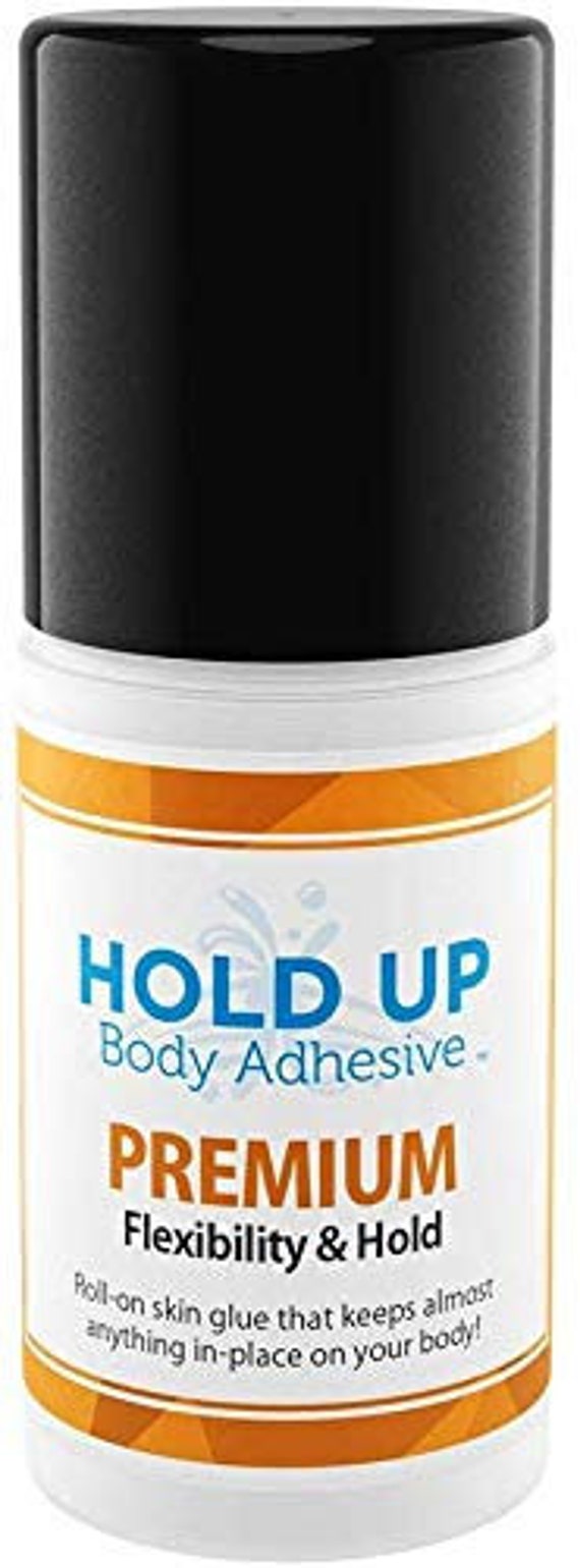 Hold up Body Adhesive Premium, Roll-on Applicator, Glue for Compression  Socks, Stockings, Costumes, Clothing Sweat Resistant 2 Oz. 