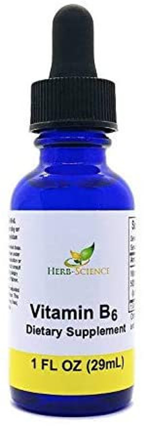 Liquid Vitamin B6 Extract Alcohol Free 1 oz HerbScience Etsy