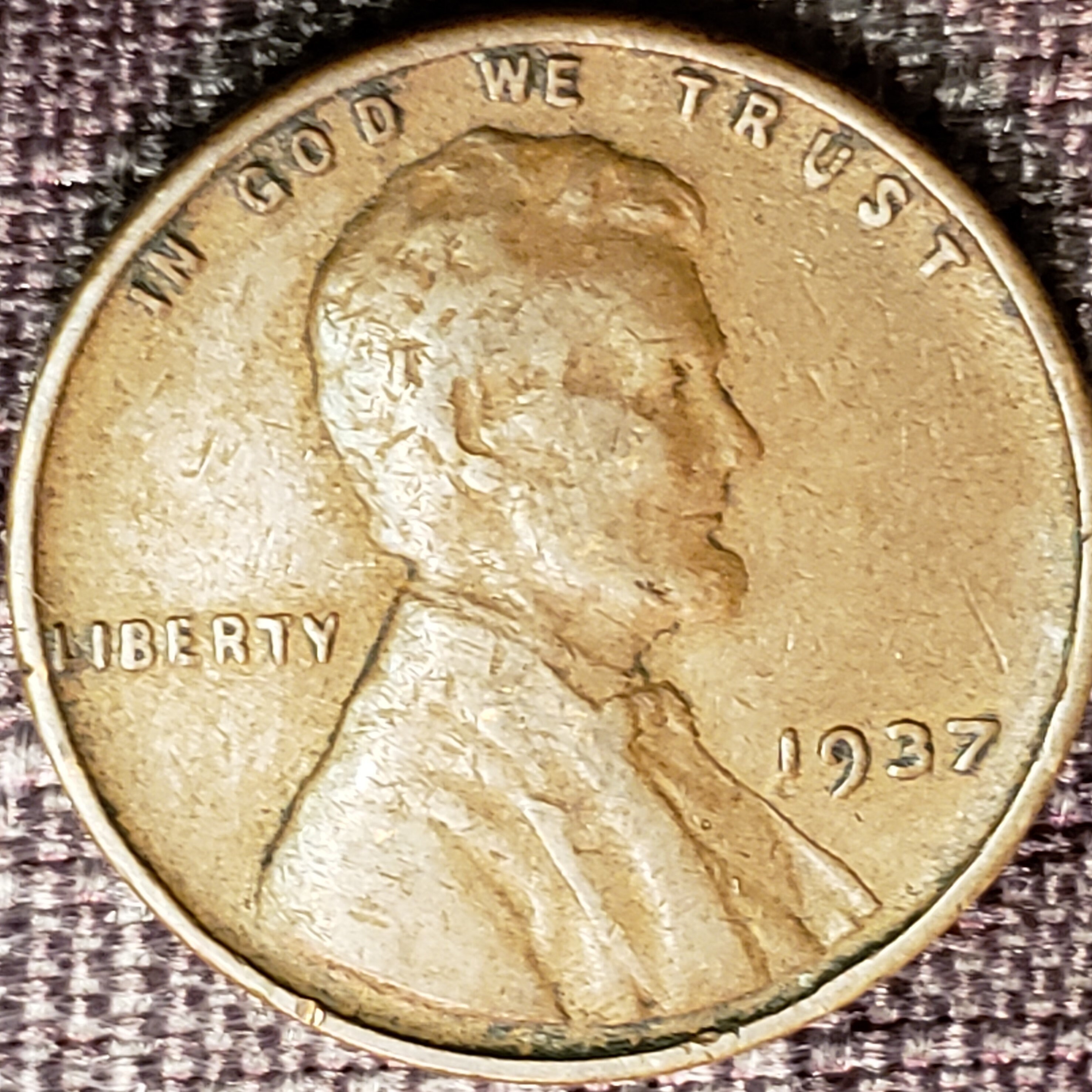 1937 P Error Penny Etsy