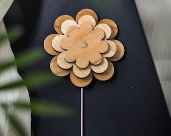 Perno di risvolto per abito Pin di risvolto di legno donna uomo Accessori per matrimoni Regalo festa della mamma per te Accessori regalo unici Papillon