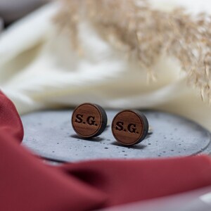 Personalized cufflinks Engraved wooden cufflinks Suit accessories for men Wedding Cufflinks Groomsmen Gifts Custom Engraved Wooden Cufflinks